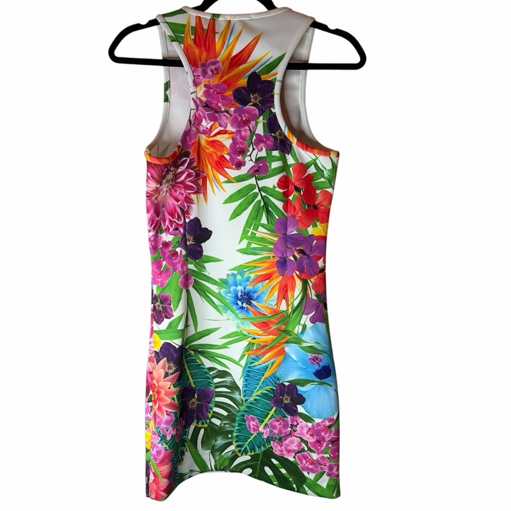 Laundry by Shelli Segal Colorful Floral Mini Dress Racer Back Women’s Small EUC - Picture 2 of 14